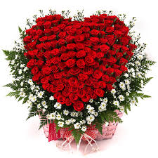 50 Red Roses heart