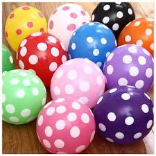 50 polka dot air blown balloons in Pune