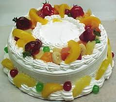 Fresh fruit cake 1/2 kg