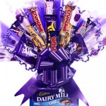 Assorted 25 cadbury chocolates in a bouquet