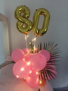 Double digit balloon for birthday or anniversary