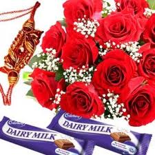 Flowers with chocolates