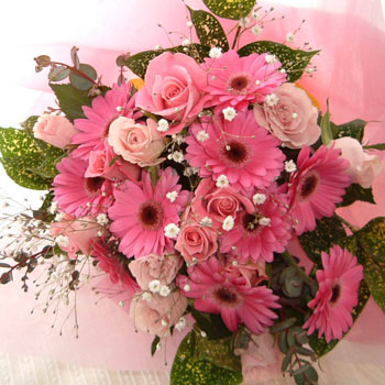 Pink flowers in a Bouquet 