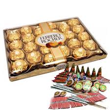 24 ferrero rocher box with crackers