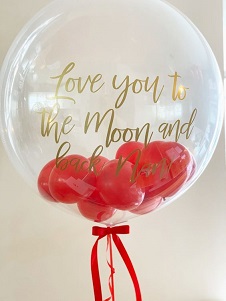 Bobo Balloons with love you to the moon and back