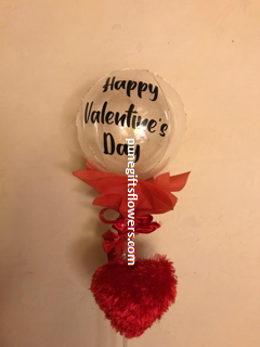 Printed Valentine Balloon with valentine heart